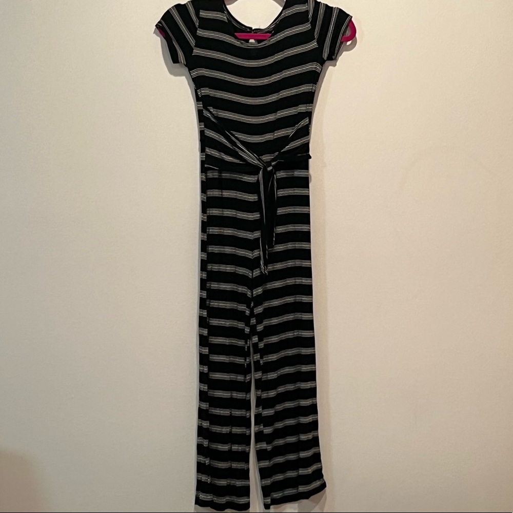 Kids (light pink and white) Striped Jumpsuit